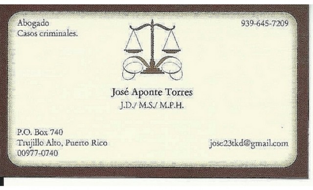 Lcdo. Jose Aponte Torres