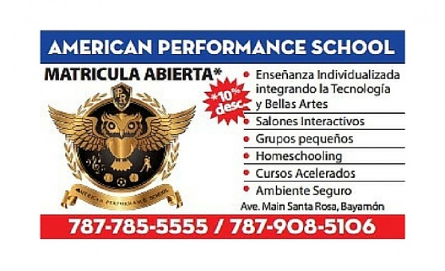American Performance School of Puerto Rico, Inc.